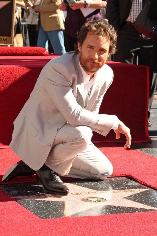 Matthew McConaughey on the Hollywood Walk of Fame