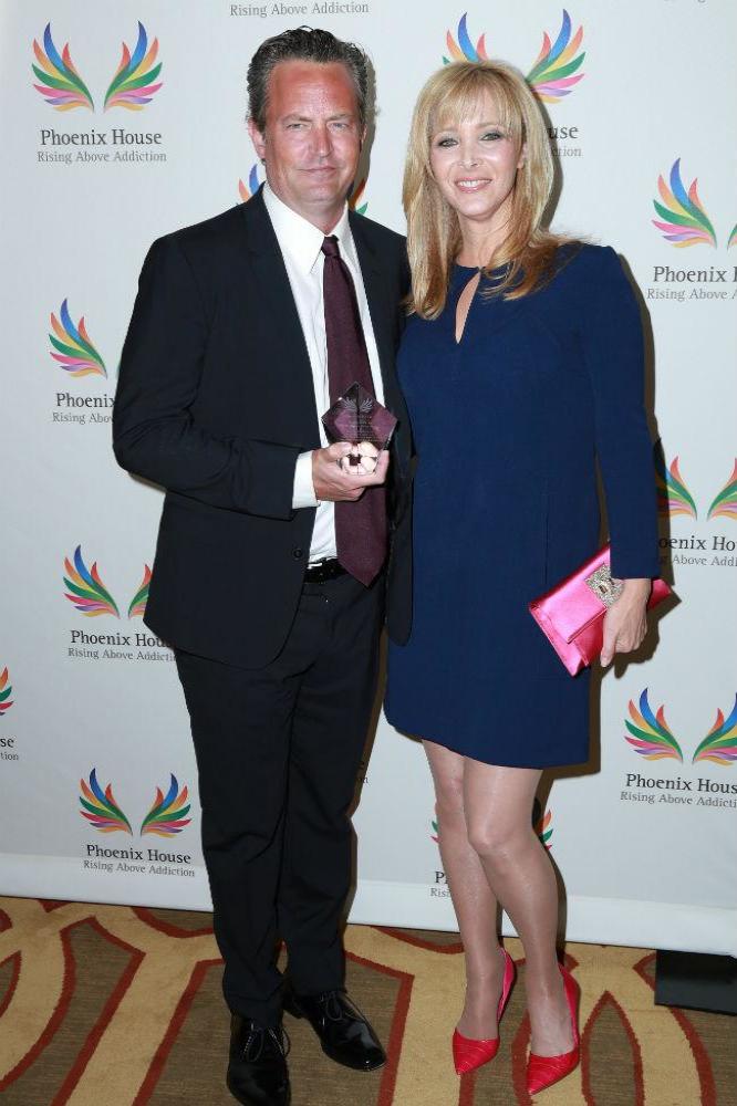 Matthew Perry and Lisa Kudrow at the Phoenix House gala