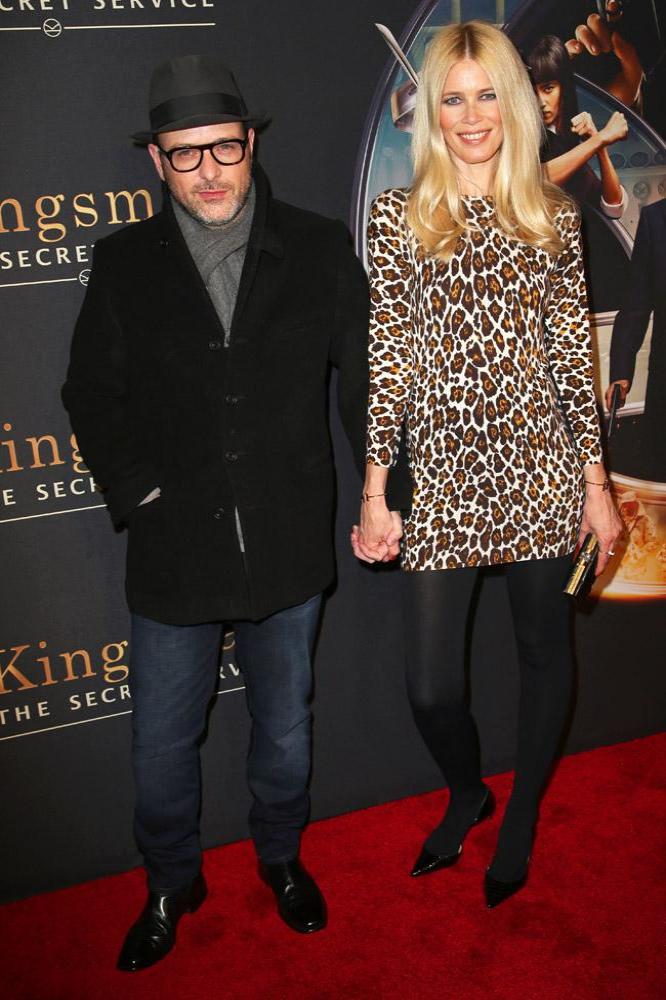 Matthew Vaughn with Claudia Schiffer