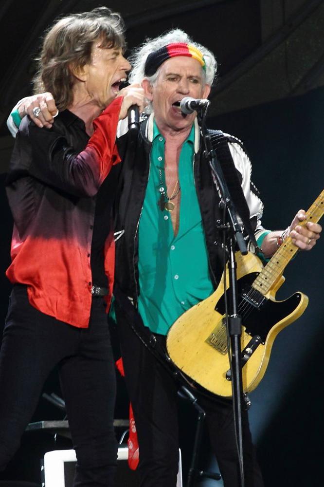 Mick Jagger and Keith Richards 