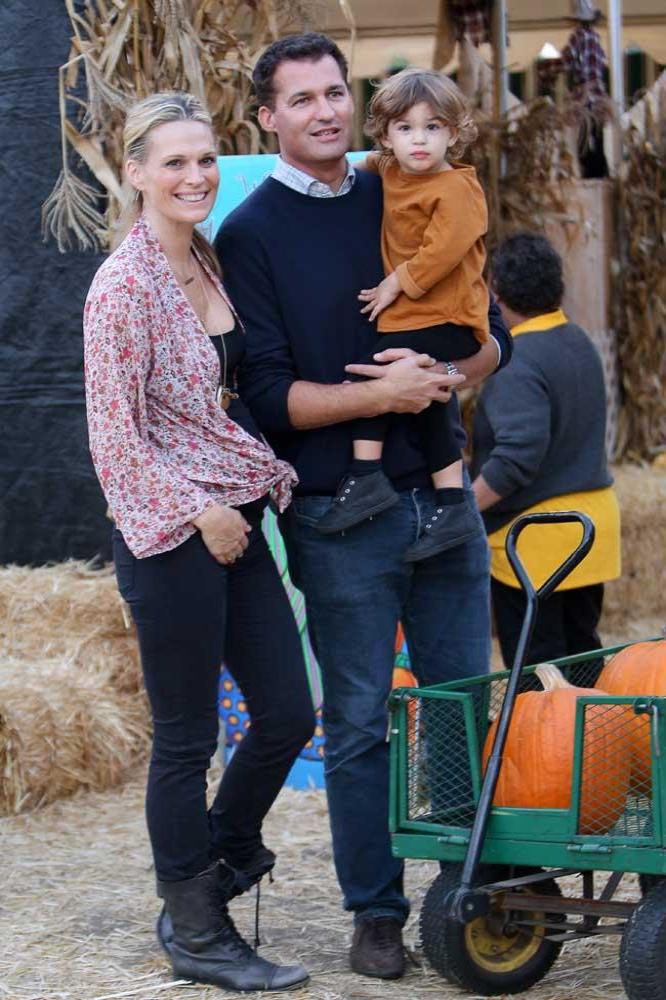 Molly Sims with husband Scott and son Brooks