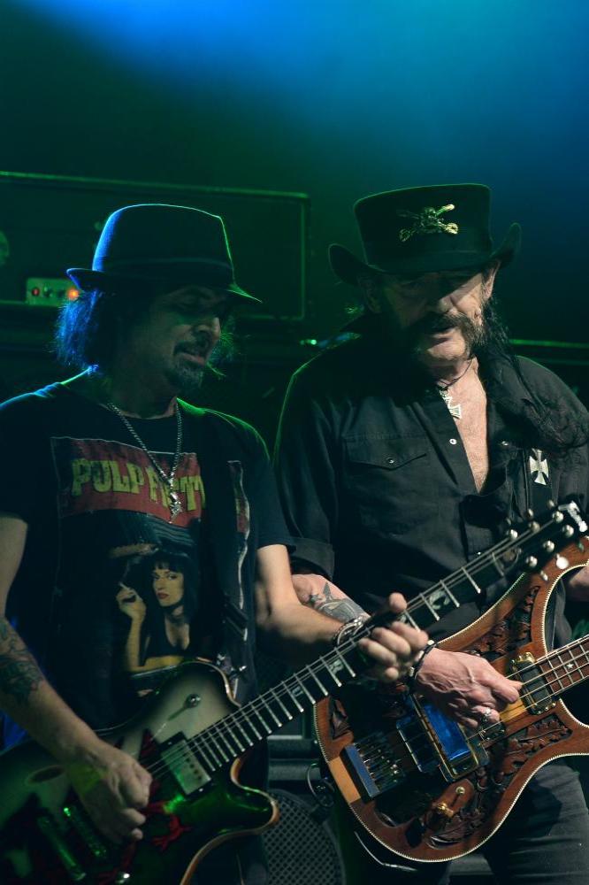 Motorhead's Phil Campbell (left) and Lemmy