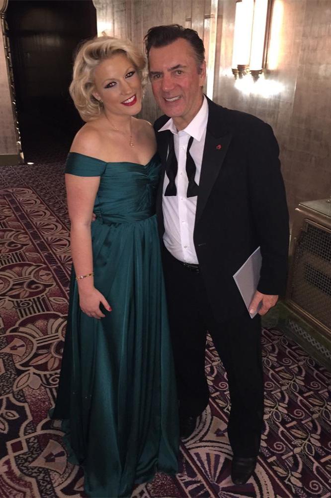 Natalie Coyle and Duncan Bannatyne at the British Heart Foundation event
