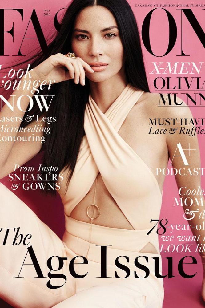 Olivia Munn on the May 2016 cover of Fashion magazine