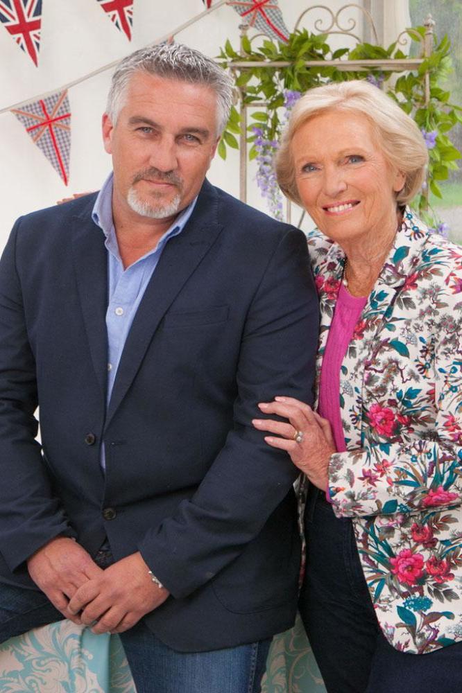Great British Bake Off presenters Paul Hollywood and Mary Berry
