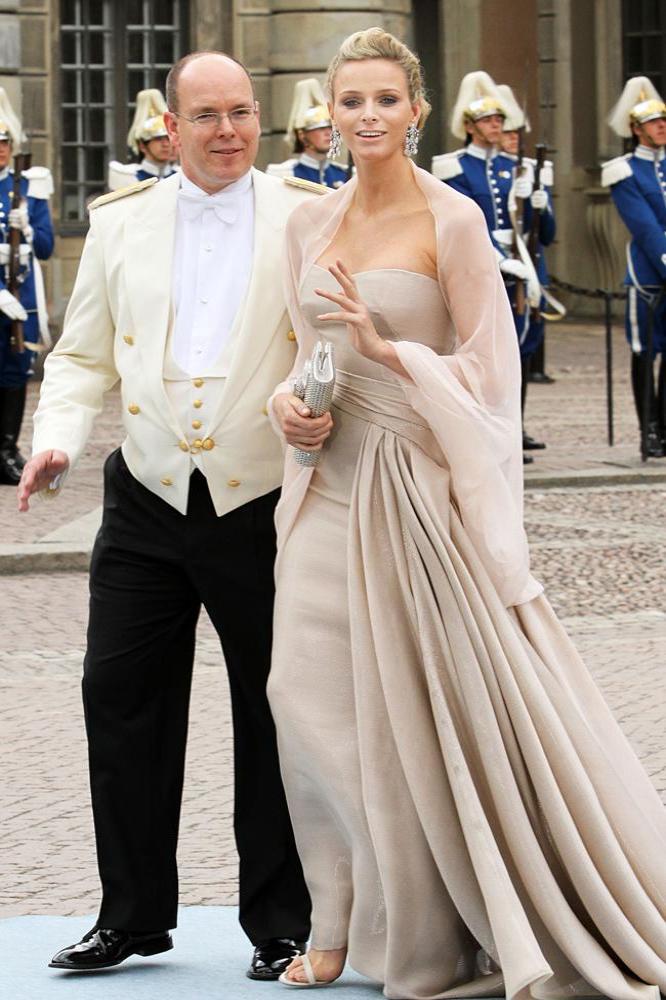 Princess Charlene with Prince Albert