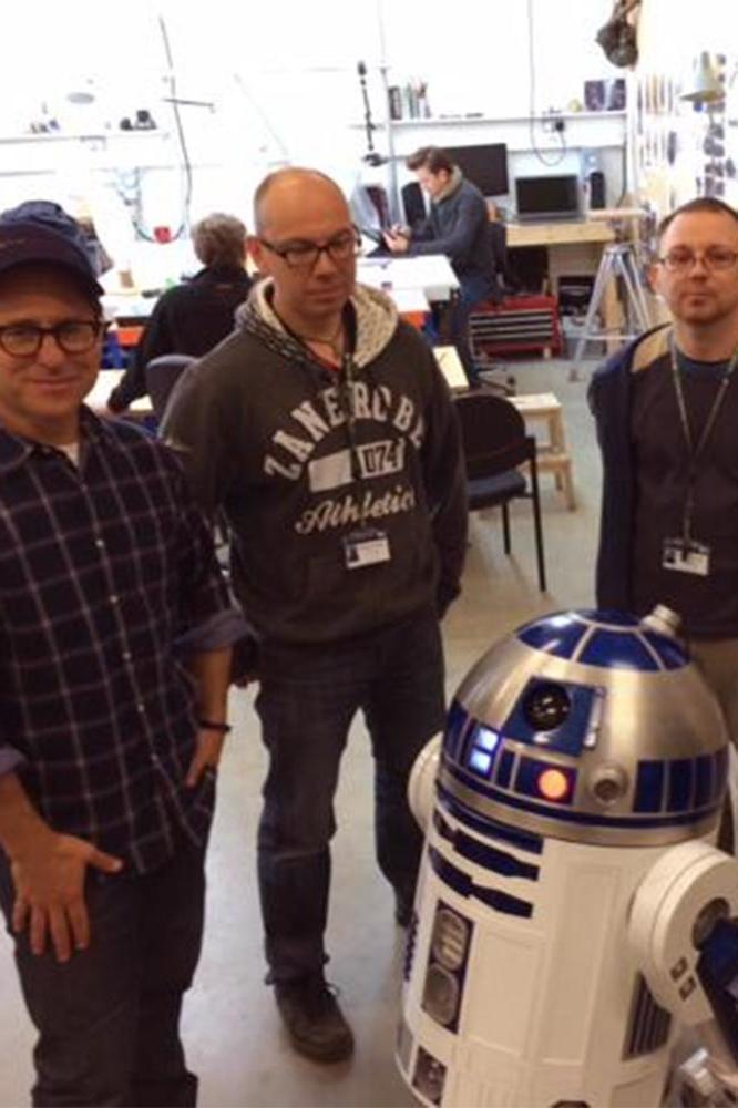 J.J. Abrams with R2-D2