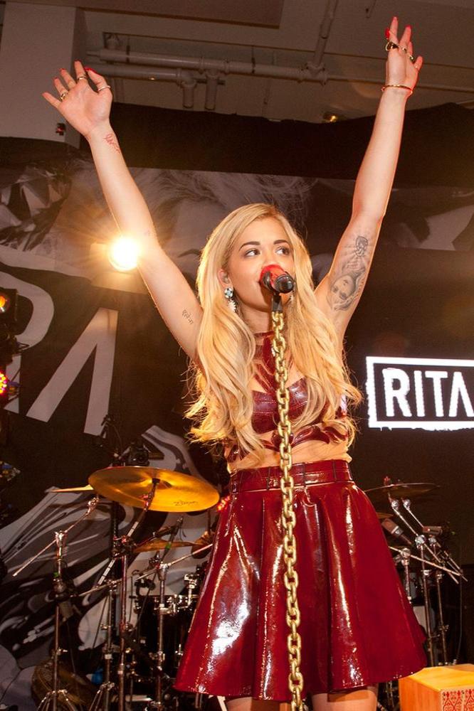 Rita Ora performing at the Xperia Access from Sony launch at Sony Music's HQ 