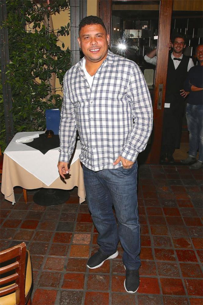 Ronaldo outside the Ago Restaurant in West Hollywood 
