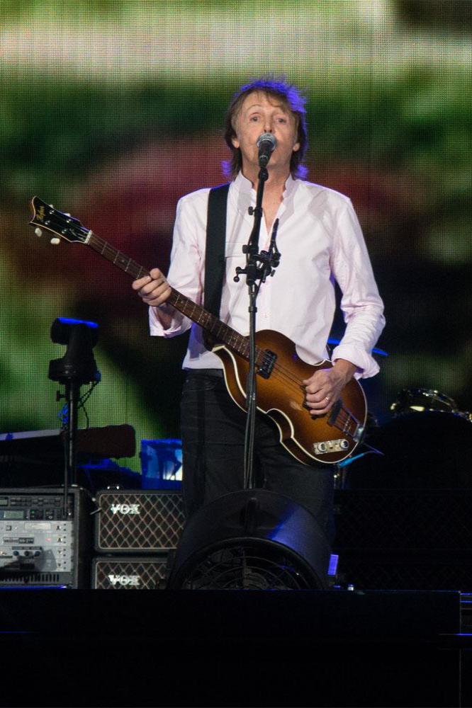 Sir Paul McCartney performing at Desert Trip