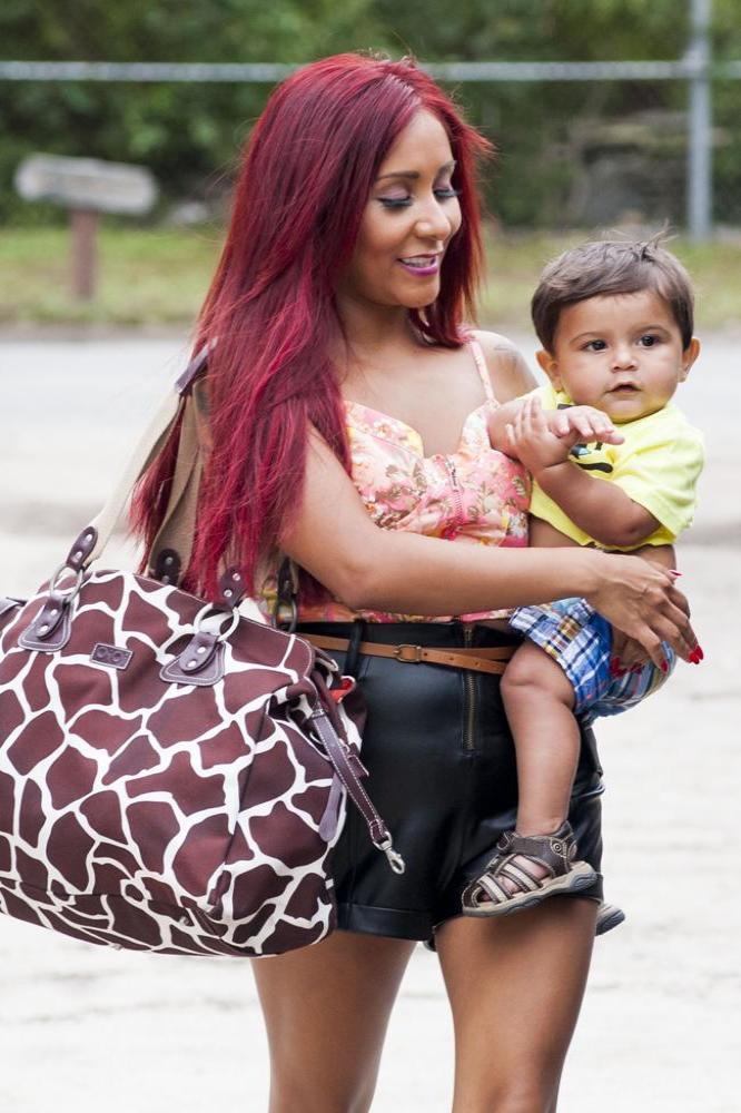 Snooki with her son Lorenzo