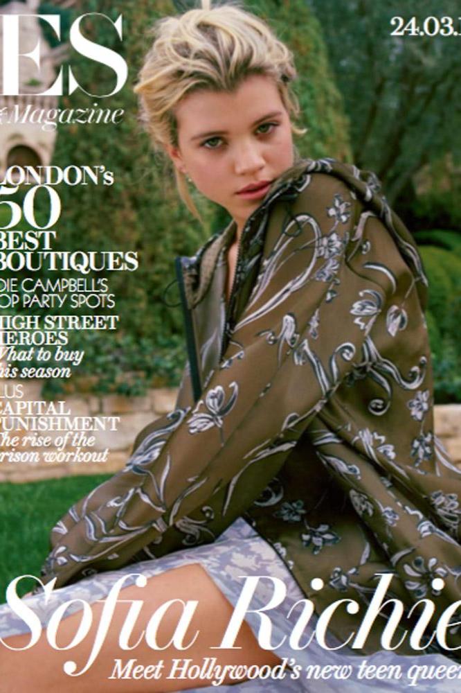 Sofia Richie on the cover of ES Magazine 