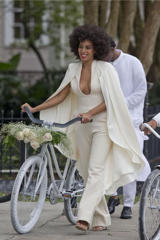 Solange Knowles on her wedding day