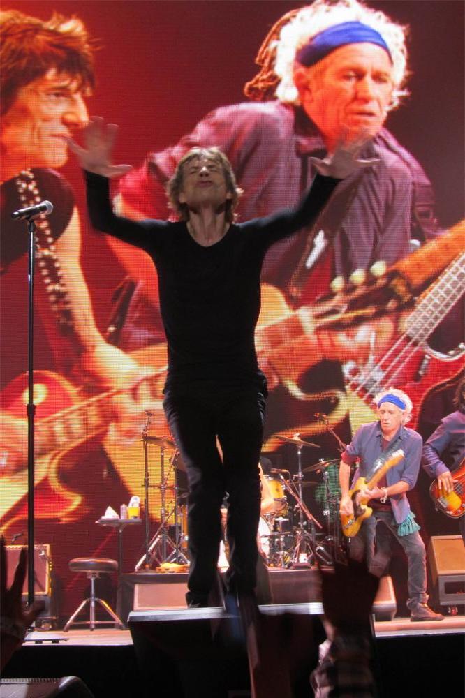The Rolling Stones performing live