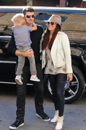 Robin Thicke with Paula Patton and Julian