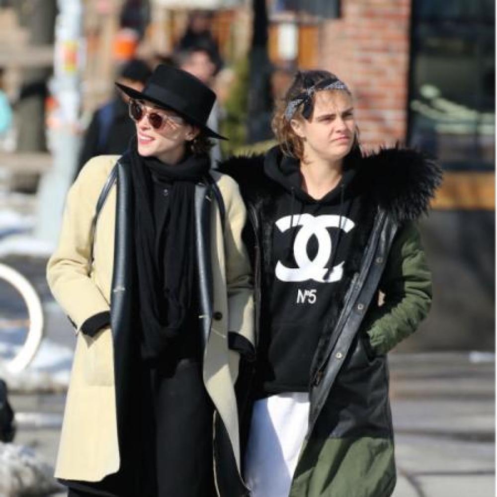 Cara Delevingne and St. Vincent in New York City