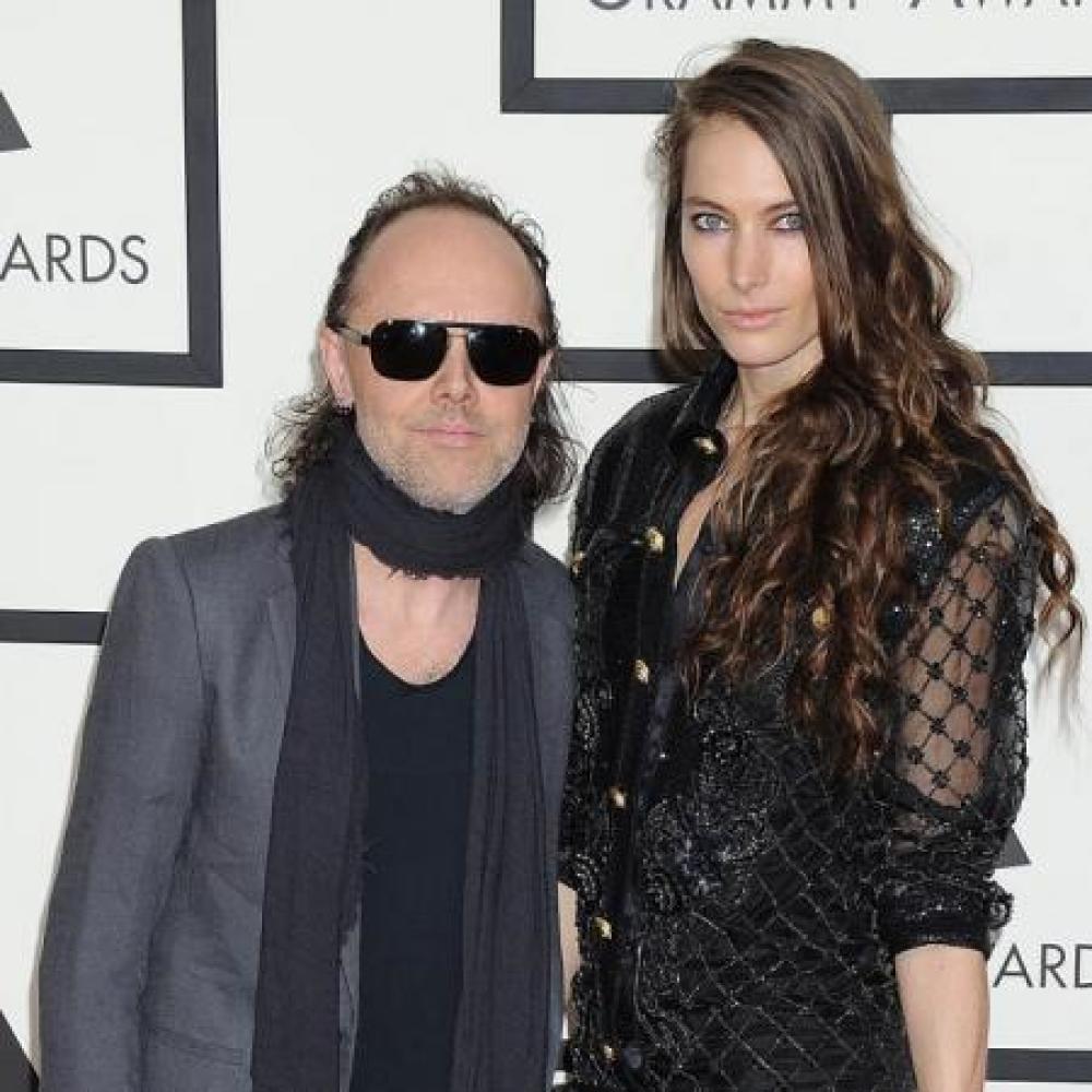Lars Ulrich and fiancee Jessica Miller at the Grammy Awards 2014 