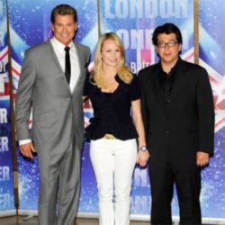 David Hasselhoff was a judge this year with Amanda Holden and Michael McIntyre