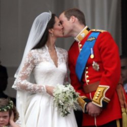 Prince William and Duchess Catherine on their wedding day
