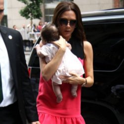 Victoria Beckham out shopping with Harper