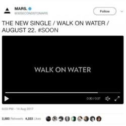 30 Seconds To Mars' Twitter (c) announcement