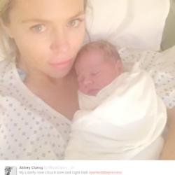 Abbey Clancy with Liberty Rose (c) Twitter