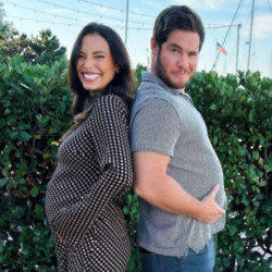 Adam DeVine and his wife Chloe Bridges are expecting their first child together