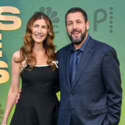 Adam Sandler at the People's Choice Awards with his wife Jackie