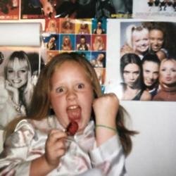 Adele in her Spice Girls shrine bedroom (c)