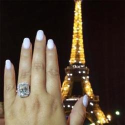 Adrienne Bailon's engagement ring (c) Instagram