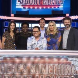 Alan Carr, Jessica Brown Findlay, Jimmy Carr, Lolly Adefope and Roisin Conaty