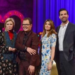 Alan Carr with Roisin Murphy, Sharon Horgan and Rob Delaney on Chatty Man