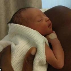 Alesha Dixon's new baby (c) Instagram