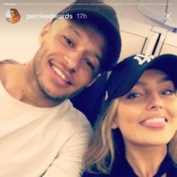 Alex Oxlade-Chamberlain and Perrie Edwards (c) Instagram Story