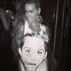 Amber Rose at Miley Cyrus' birthday party