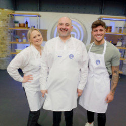 Amy Walsh, Wynne Evans.and Luca Bish are in the final of Celebrity MasterChef
