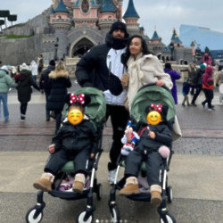 Andre Gray and Leigh-Anne Pinnock at Disneyland Paris