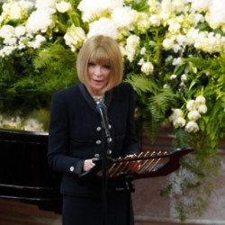 Anna Wintour attends the funeral of colleague and friend André Leon Talley