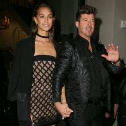 April Love Geary and Robin Thicke