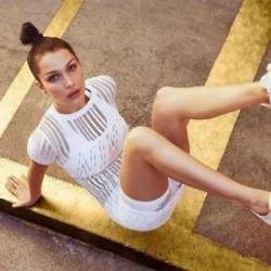 Bella Hadid modelling for Nike