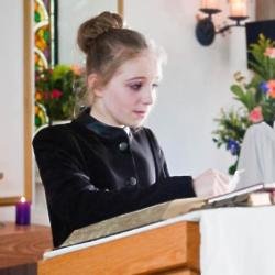 Belle Dingle at Gemma's funeral