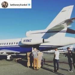 Bethenny Frankel's chartered planes (c) Instagram/Bethenny Frankel