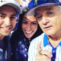 Bill Murray with father-to-be Robbie Schloss on Instagram