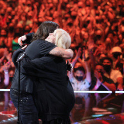 Billie Eilish presented the Global Icon prize to Foo Fighters at the 2021 MTV Video Music Awards