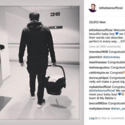 Billie Faiers' new baby via Instagram