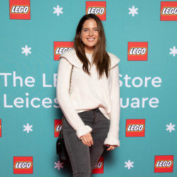 Binky Felstead at the LEGO Store