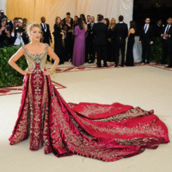Blake Lively uses her 2018 Met Gala outfit to show her daughters who's boss