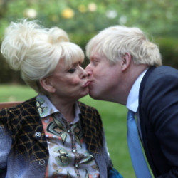 Boris Johnson and Dame Barbara Windsor