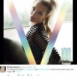 Britney Spears' Twitter post on V Magazine