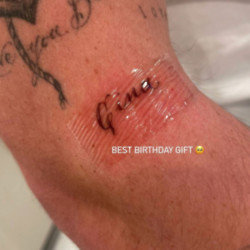 Brooklyn Beckham's tattoo via Nicola Peltz's Instagram (c) Story